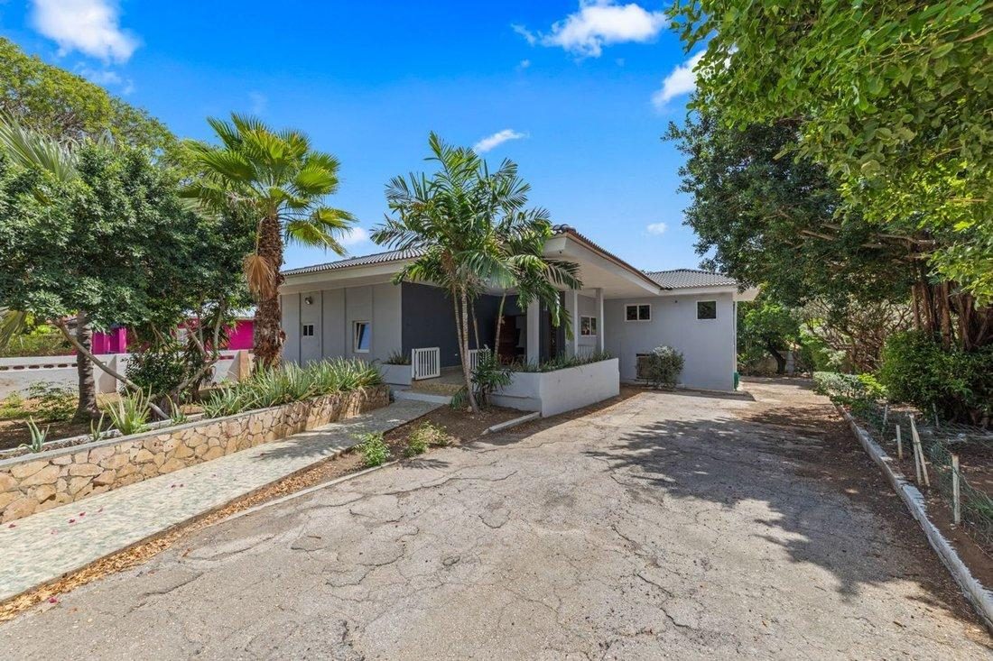 A modern move-in-ready home with tropical garden in a Curaçao residential neighborhood